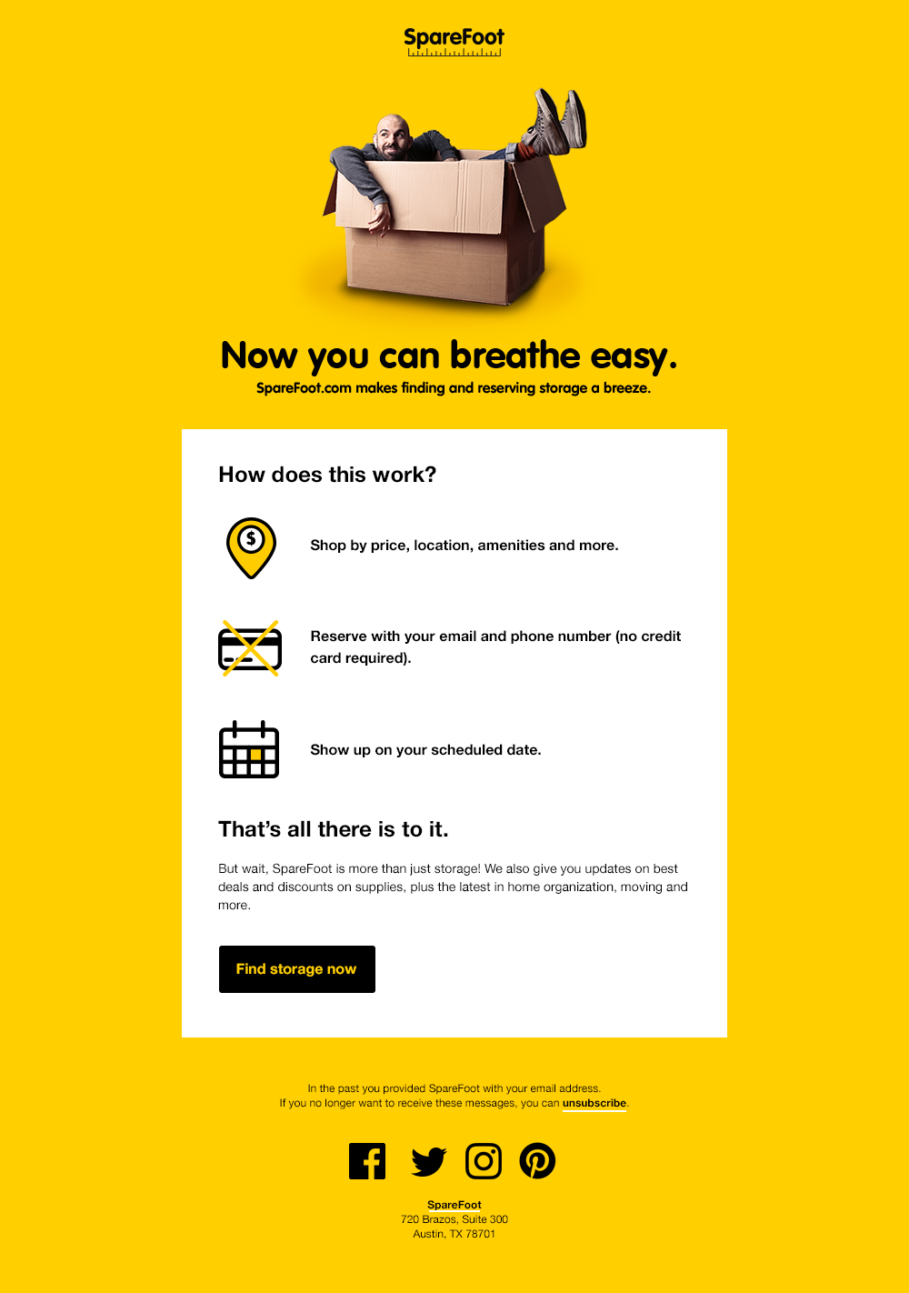 Welcome email